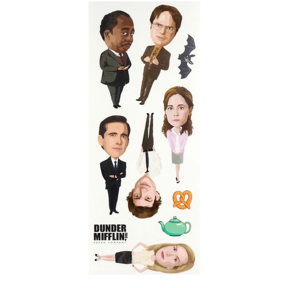 The Office Dunder Mifflin Peel and Stick Wall Decals 10 pc - Picture 5 of 5